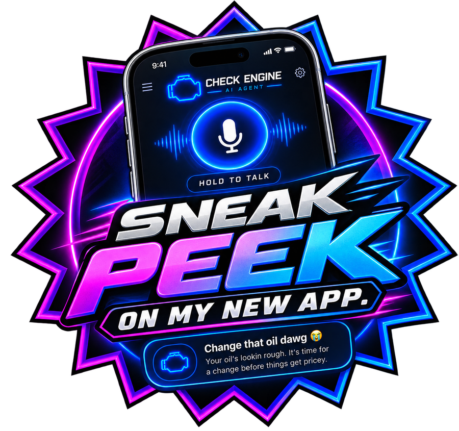 Sneak peek on my new app — Check Engine